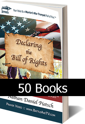 Purchase Book 2 in the Kingdom Declaration Series called, Declaring the Bill of Rights in a soft cover format in a 50 book bulk package for $549.50 (USD).